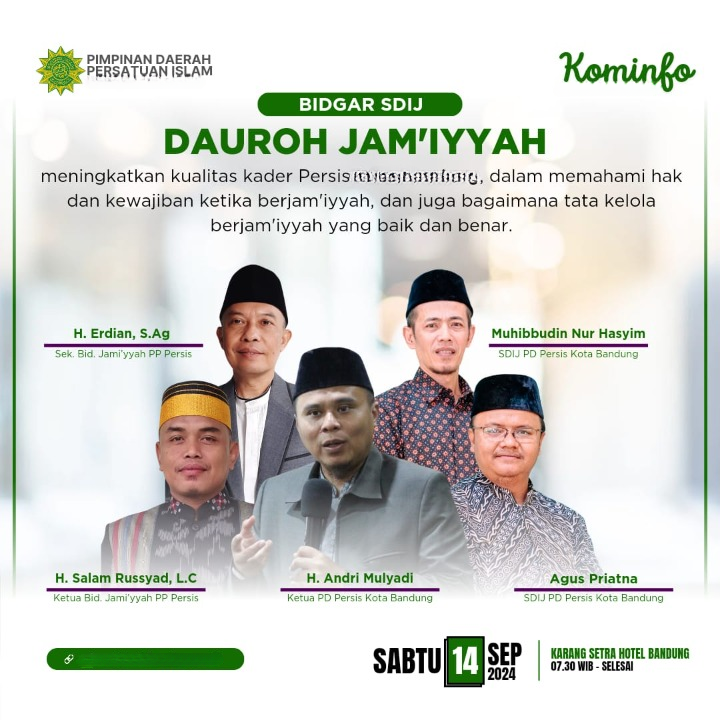 Dauroh Jamiyyah SDIJ PD PERSIS Kabupaten Blitar